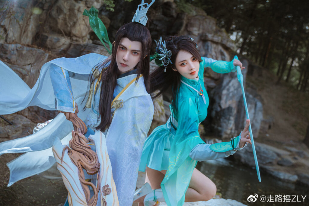 颜值太高！《仙剑奇侠传7》官方认证修吾&月清疏COS